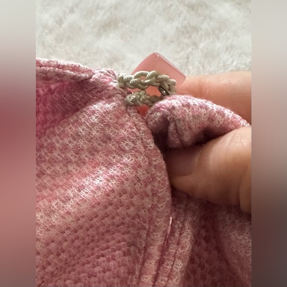 Handmade Wool Knit Fringe Poncho Kid's Childrens 2yr-5yr 1960s 1970s Vintage 90s - Picture 6 of 10